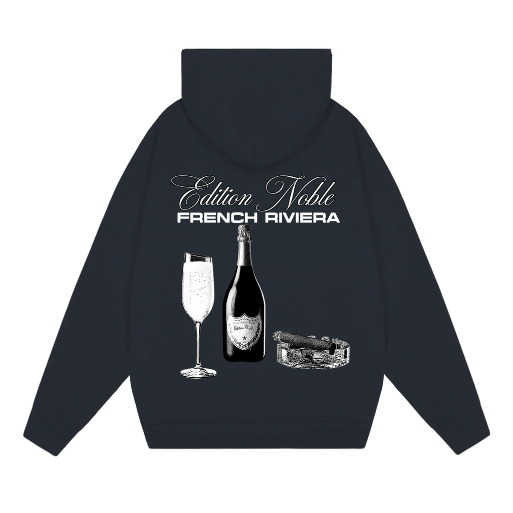 Hoodie French Riviera Navy Blue